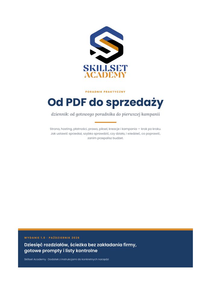 Okładka poradnika Od PDF do sprzedaży